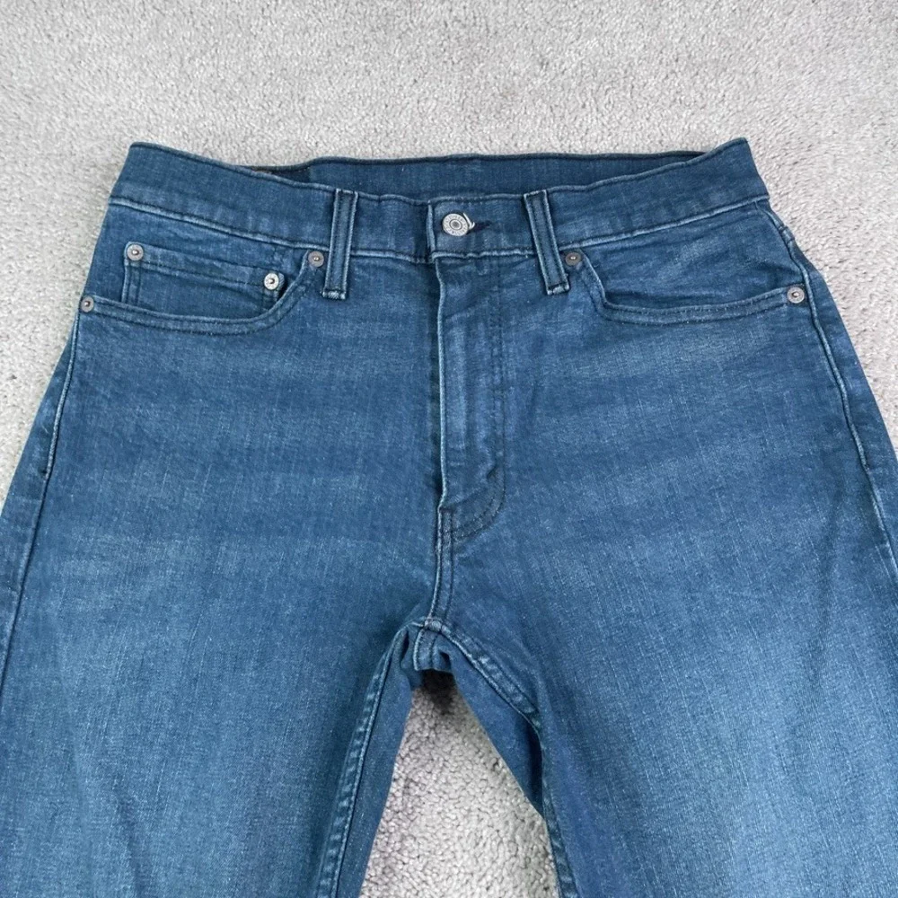 Levis Jeans Mens 34x32 (Fits 32x31) Blue 511 Slim Fit Straight Stretchy Denim